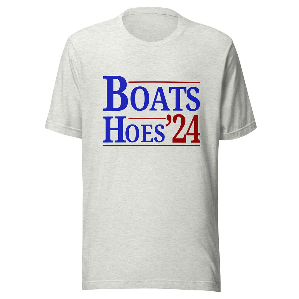 Thumbnail: Vote Boats and Hoes Unisex T-shirt