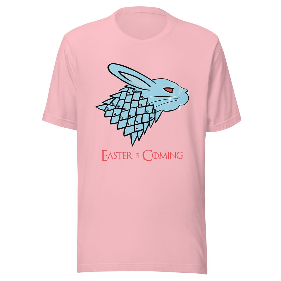 Thumbnail: Easter is Coming Dire Rabbit Unisex Game of Thrones House Stark Crewneck T-shirt