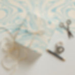 Thumbnail: Blue Paint Swirl Wrapping paper sheets