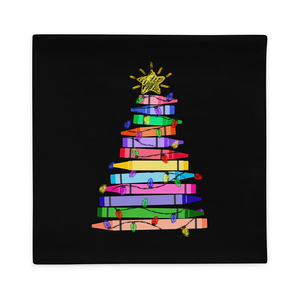 Thumbnail: Crayon Christmas Pillow Case
