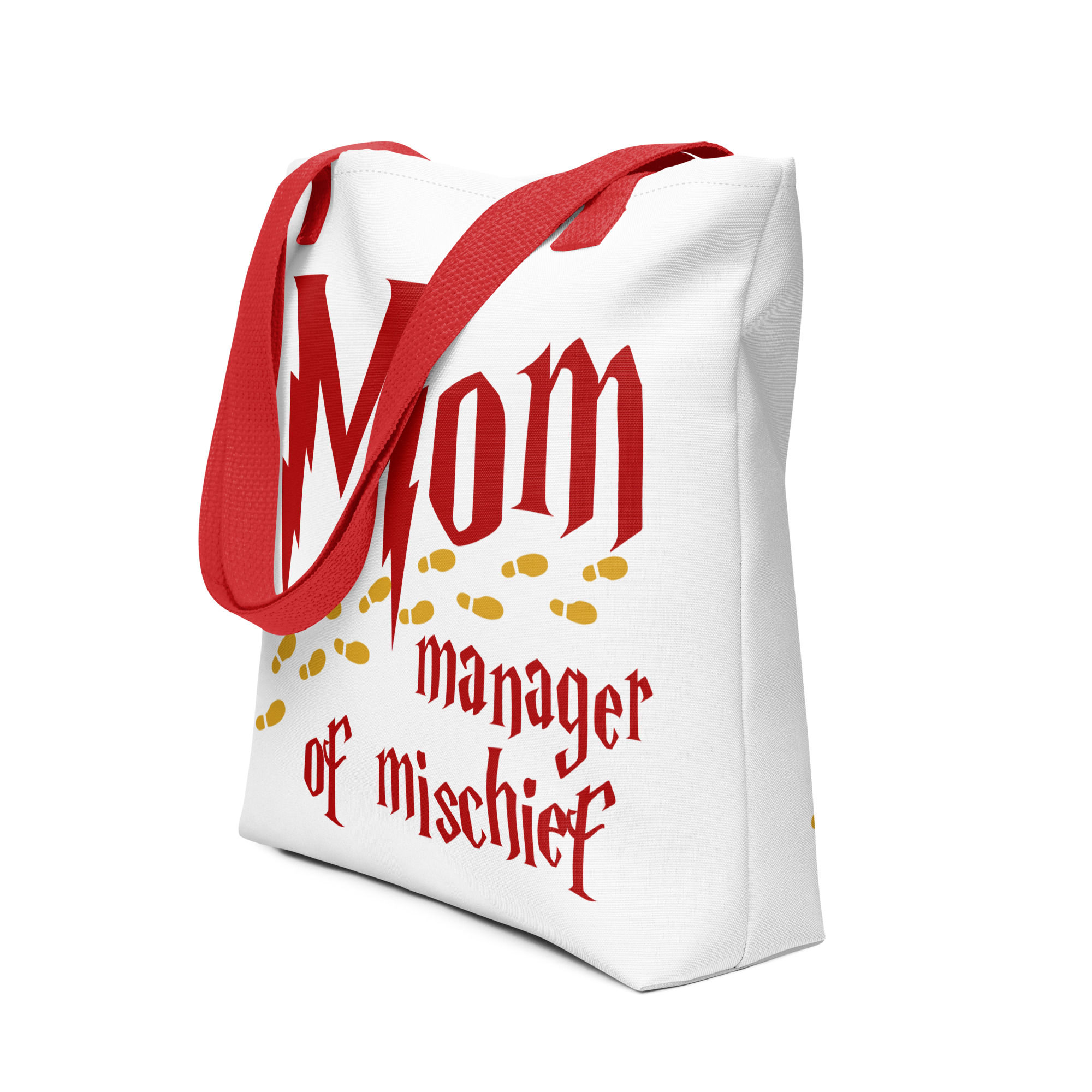 Mom Manager of Mischief Hogwarts Gryffindor Tote bag