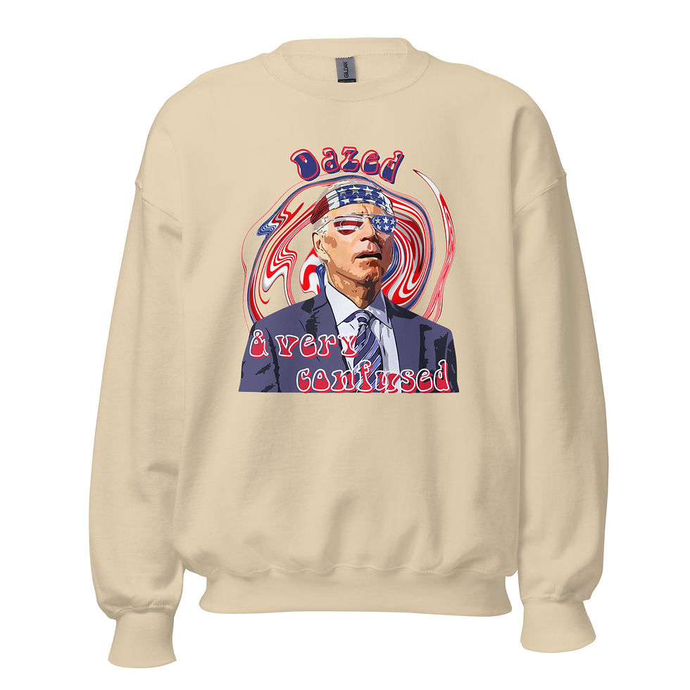 Thumbnail: Dazed and Very Confused Biden Unisex Crewneck Sweatshirt