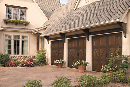 Santiago closed-arch steel double single garage door