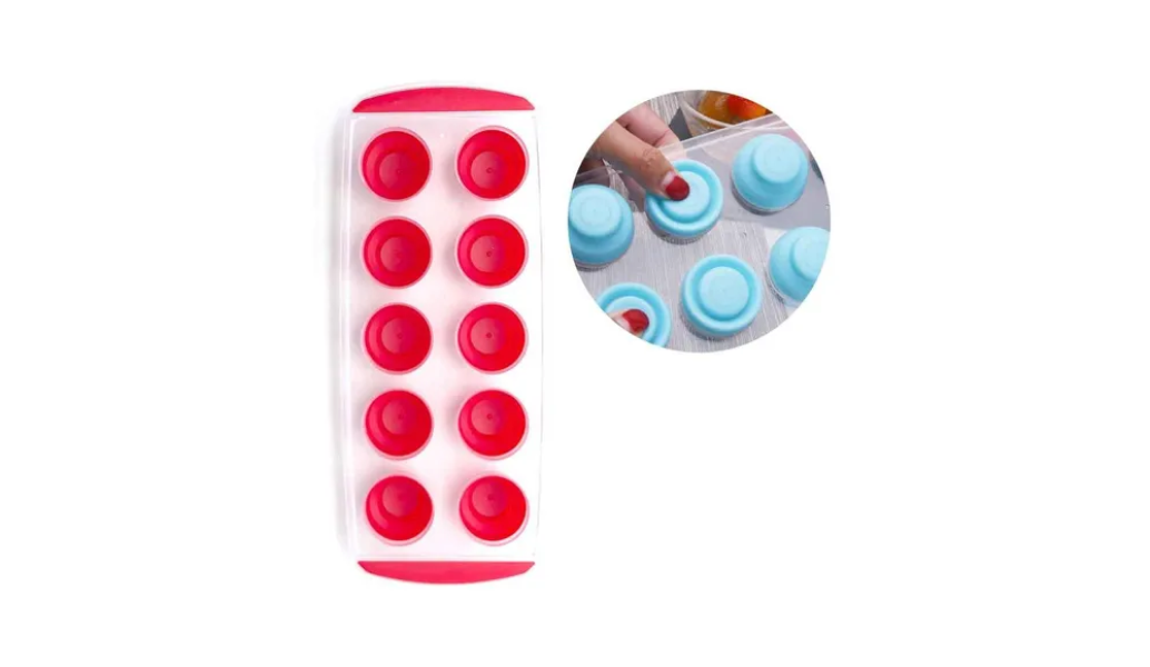 Forma De Silicone Colorida Gelo Cubo Fácil Flexivel