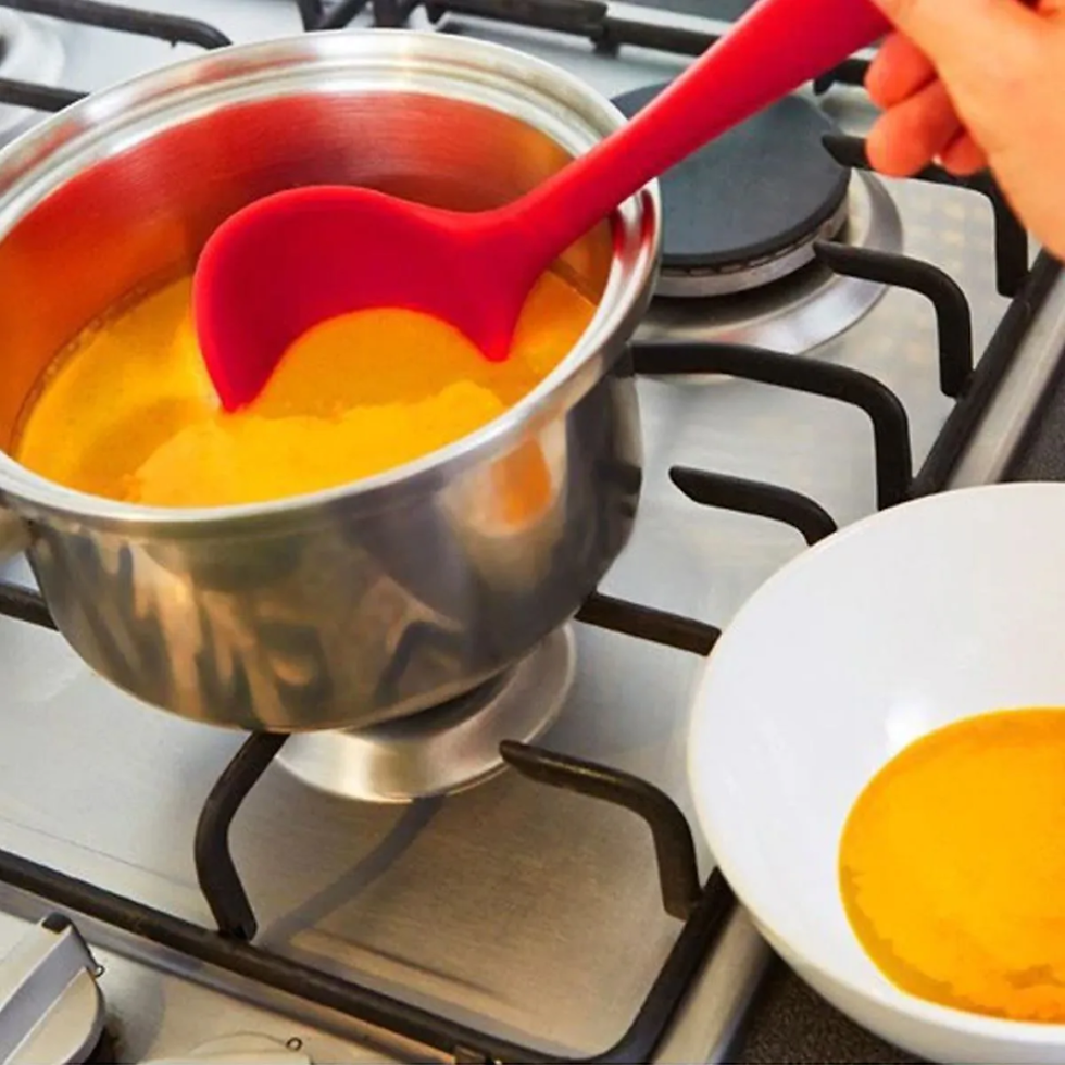Miniatura: Concha de Silicone Utensílio Cozinha 28Cm Concha Feijão
