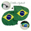 Miniatura: Par Capa Retrovisor Bandeira do Brasil