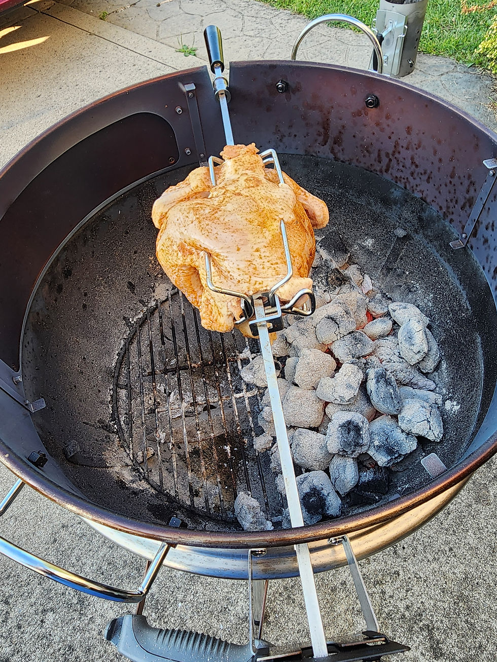 only fire rotisserie