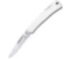 case brushed stainless steel executive lockback knife