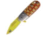 Rough Ryder Linerlock Knife Prickly Pineapple Spring Assisted Open RR 2723