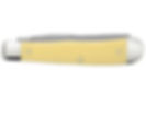 case yellow carbon steel trapper pocket knife