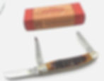 Rough Rider Stockman Knife RR438 Amber jigged bone handle 3 1/2" closed