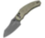 Kizer Bulldog Clutch Lock Green Micarta