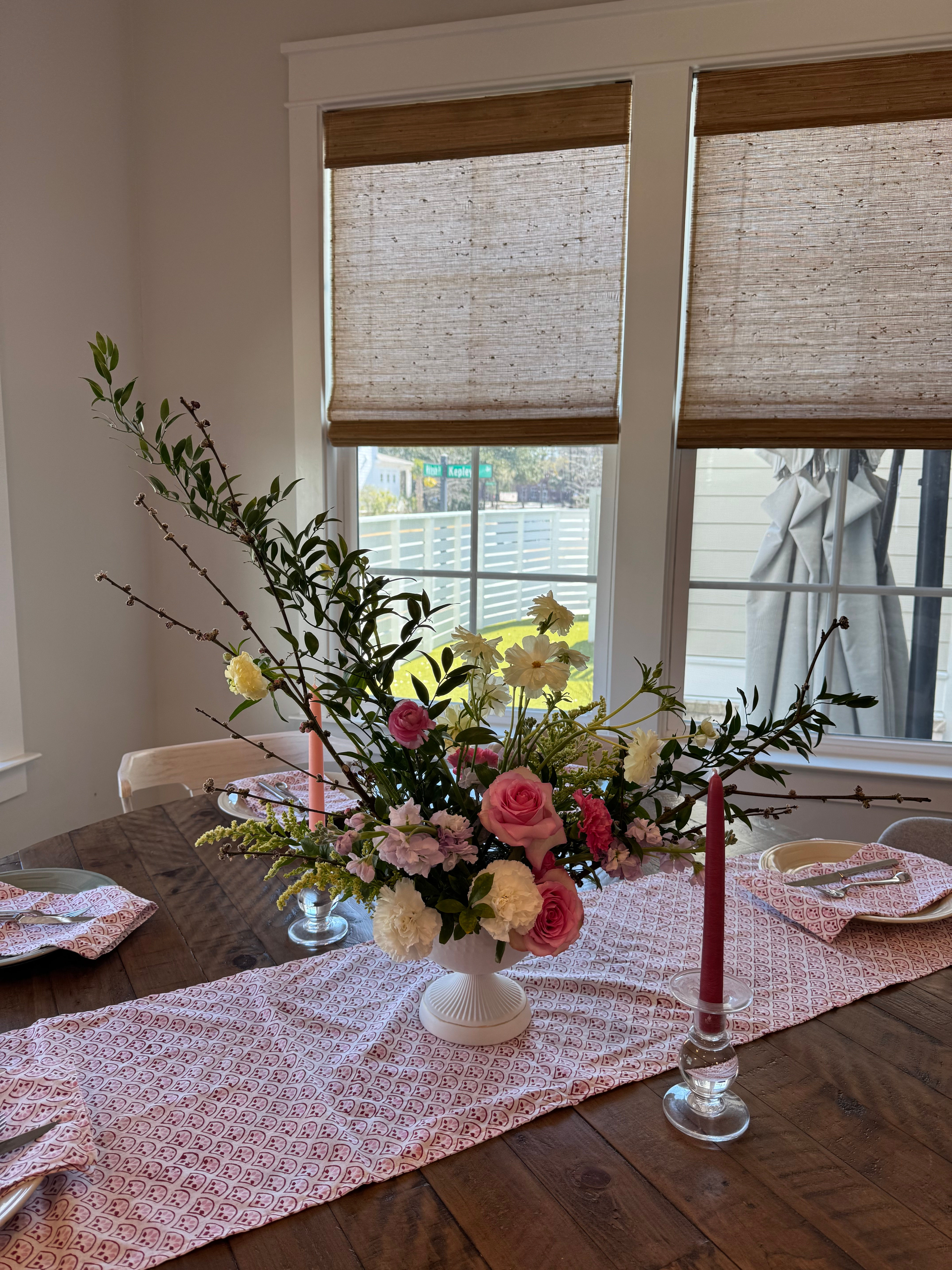 Small Garden Style Centerpiece