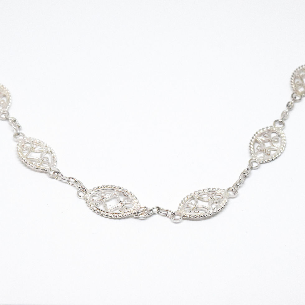 Sterling Silver Necklace Pethi Mala 30 inches Dienge Sri Lankan Jewellery Store