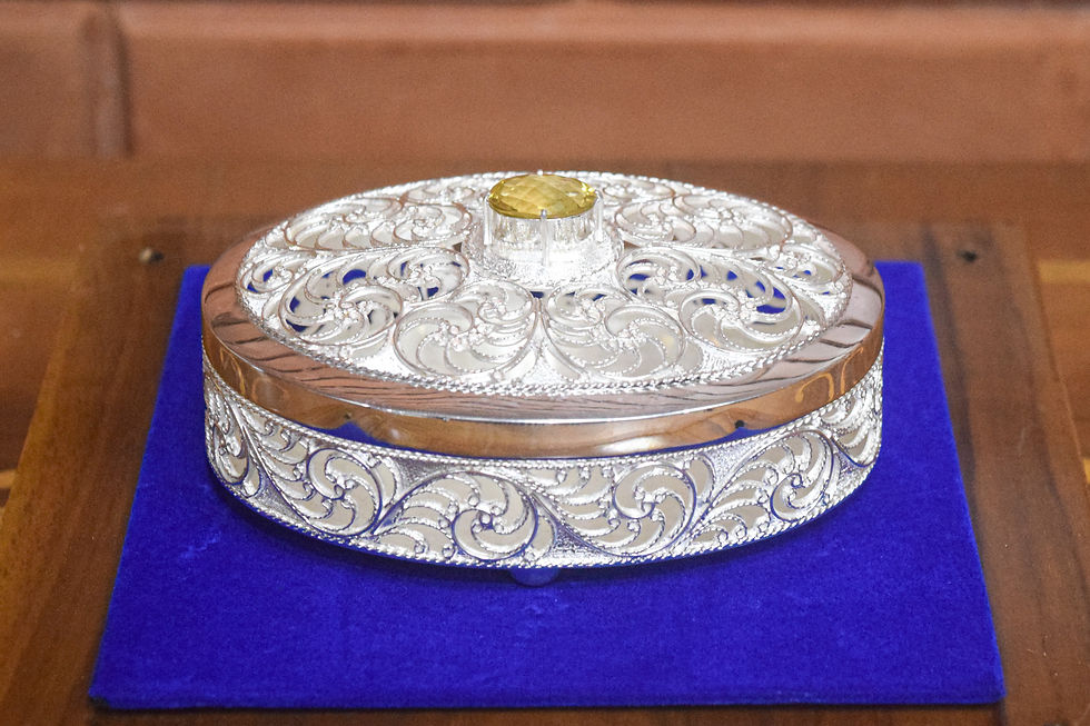 Thumbnail: Jewellery Box with Gemstone Corporate Gift Wedding Gift Ornament Colombo Gift Store