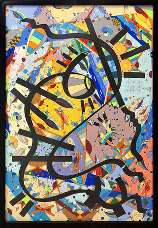 Top Art Gallery Sri Lanka - The Geometry of Thought by Dhammika Gunasekera - South Asian Contemporary Art