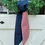Thumbnail: Patriotic Wreath Sash – Reversible Red Stripe and Navy Seasonal Knot