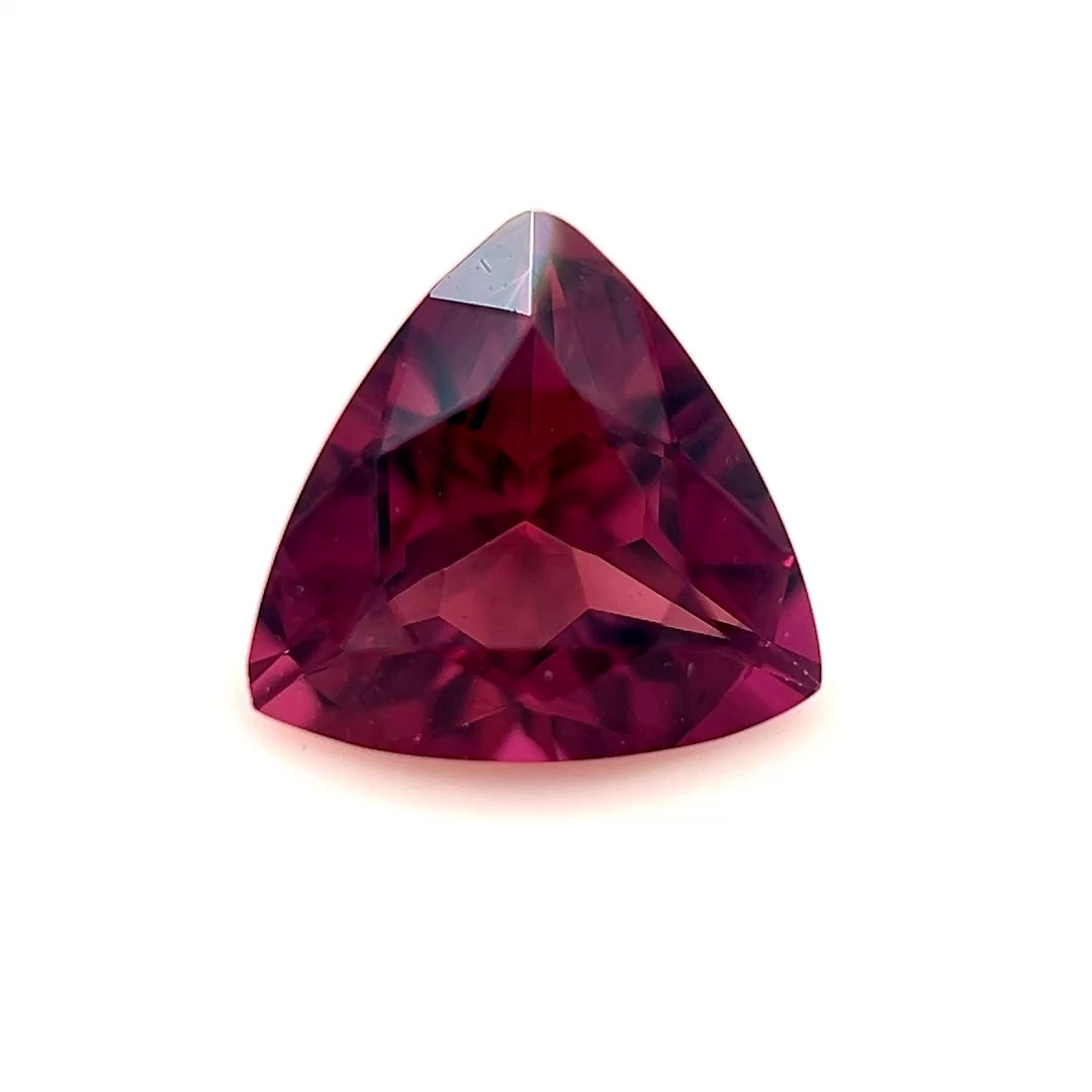 Rubellite Tourmaline 0.83 cts. 6.9 x 6.9mm, trillion