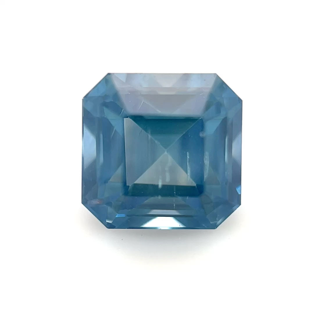 Teal/Blue Montana Sapphire 2.10 cts. 6.5 x 6.4mm, asscher
