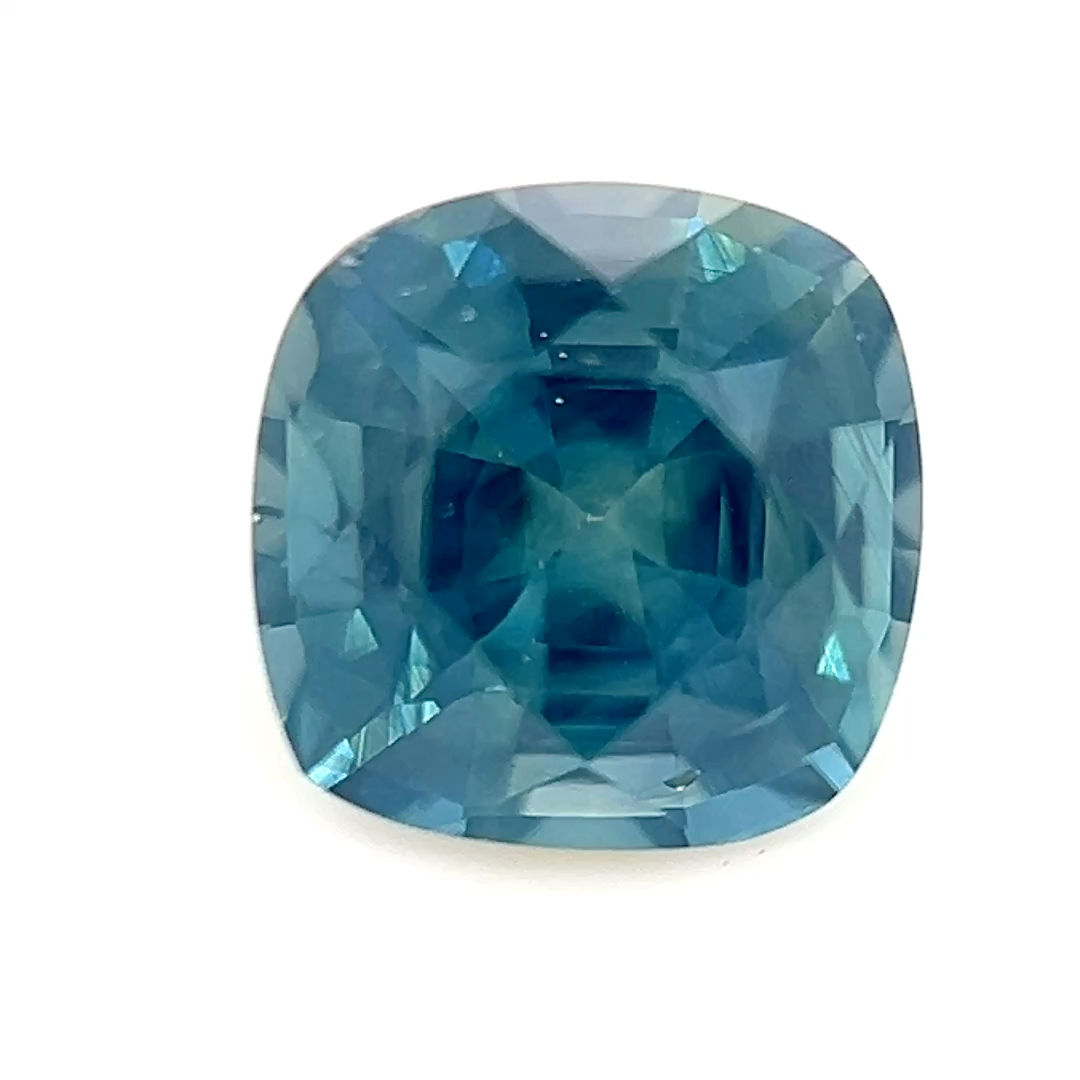 Teal Sapphire 0.79 cts. 5.0 x 5.0mm, cushion