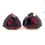 Thumbnail: Rhodolite Pair 30.35 cts. 16.5x14 x 16x13.5mm, fancy, pair