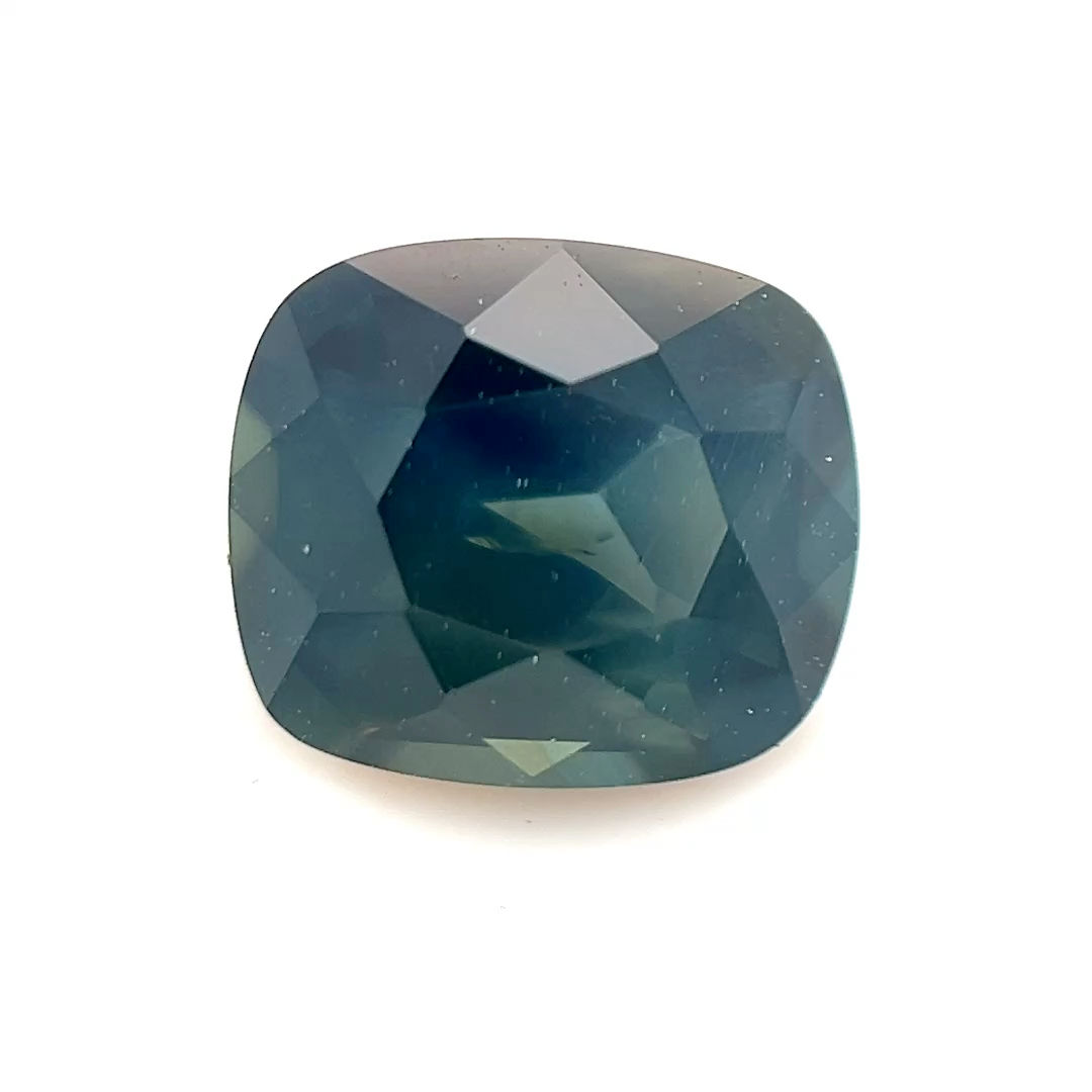 Teal Opalescent Sapphire 1.81 cts. 7.5 x 6.5mm, cushion