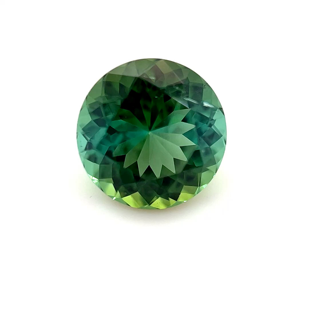Green Tourmaline 1.66 cts. 7.5 x 7.5mm, round