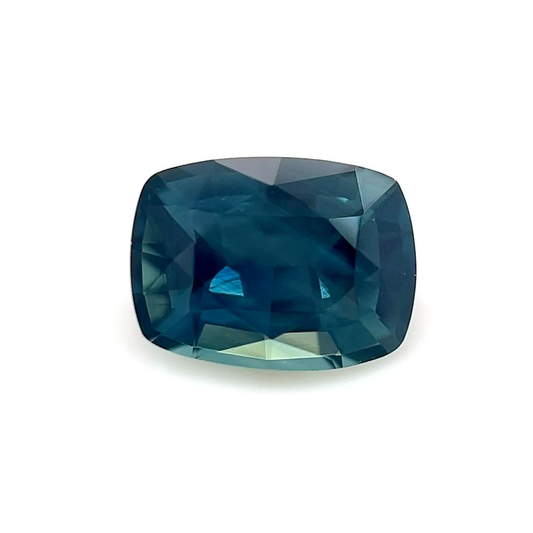 Teal Sapphire 0.98 cts. 6.5 x 4.9mm, cushion