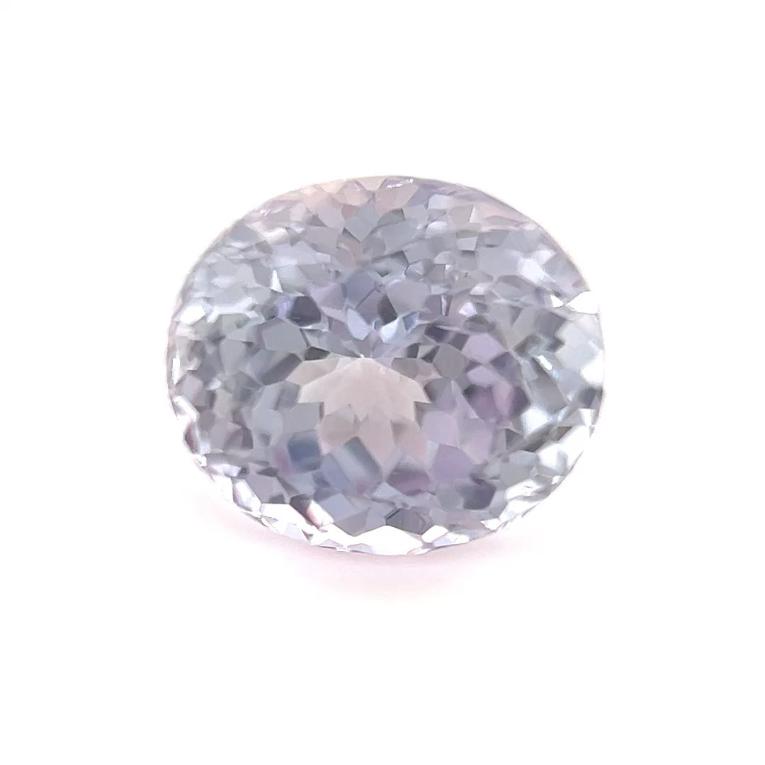 Lavender/Peach Sapphire 1.48 cts. 6.9 x 6.0mm, oval