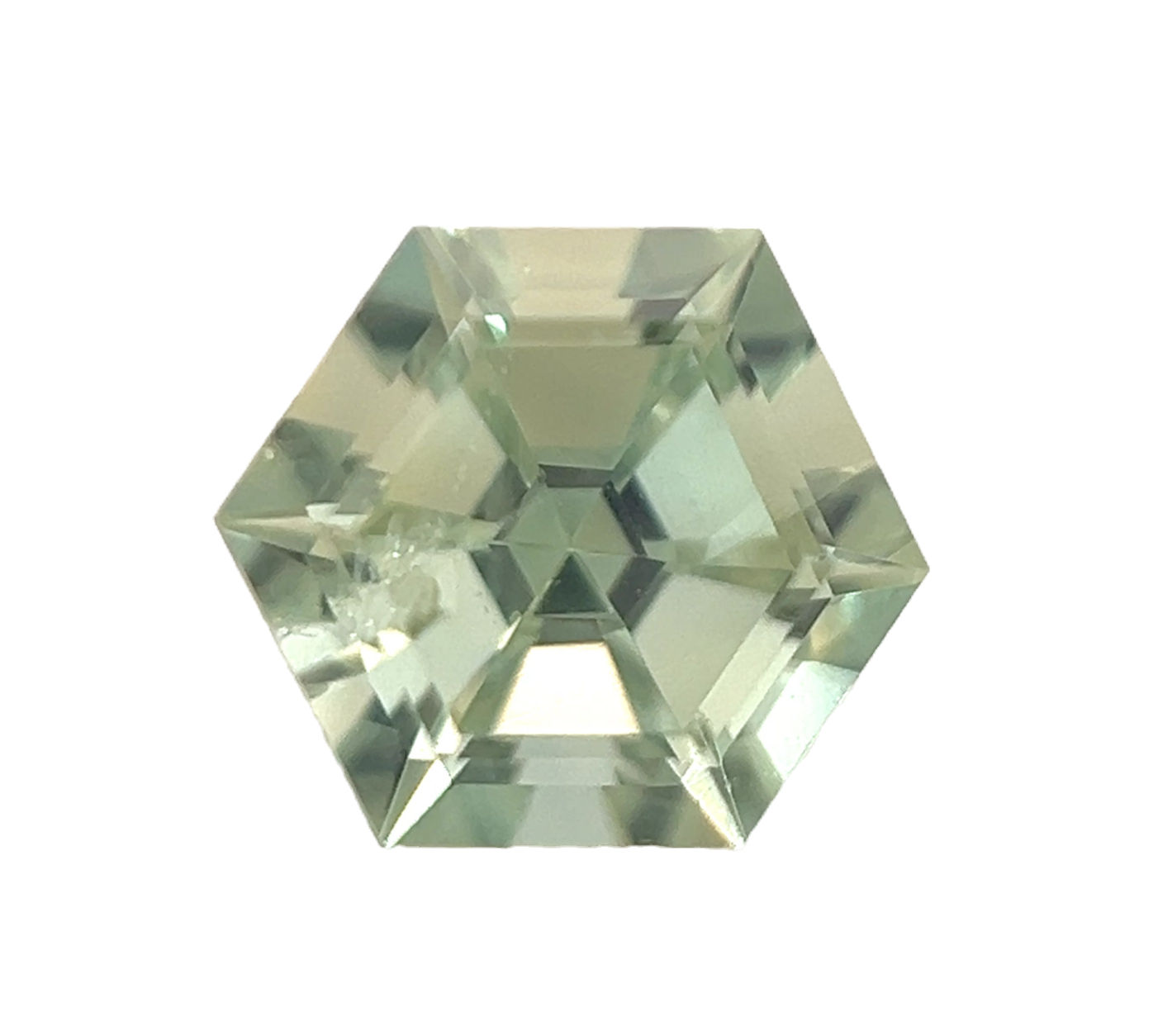 Montana Green Sapphire 1.31 cts. 6.0 x 6.0mm, hexagon