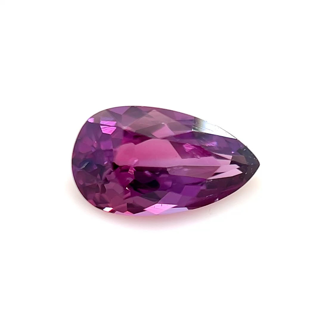 Pink/Purple Sapphire 0.77 cts. 7.3 x 4.4mm, pear