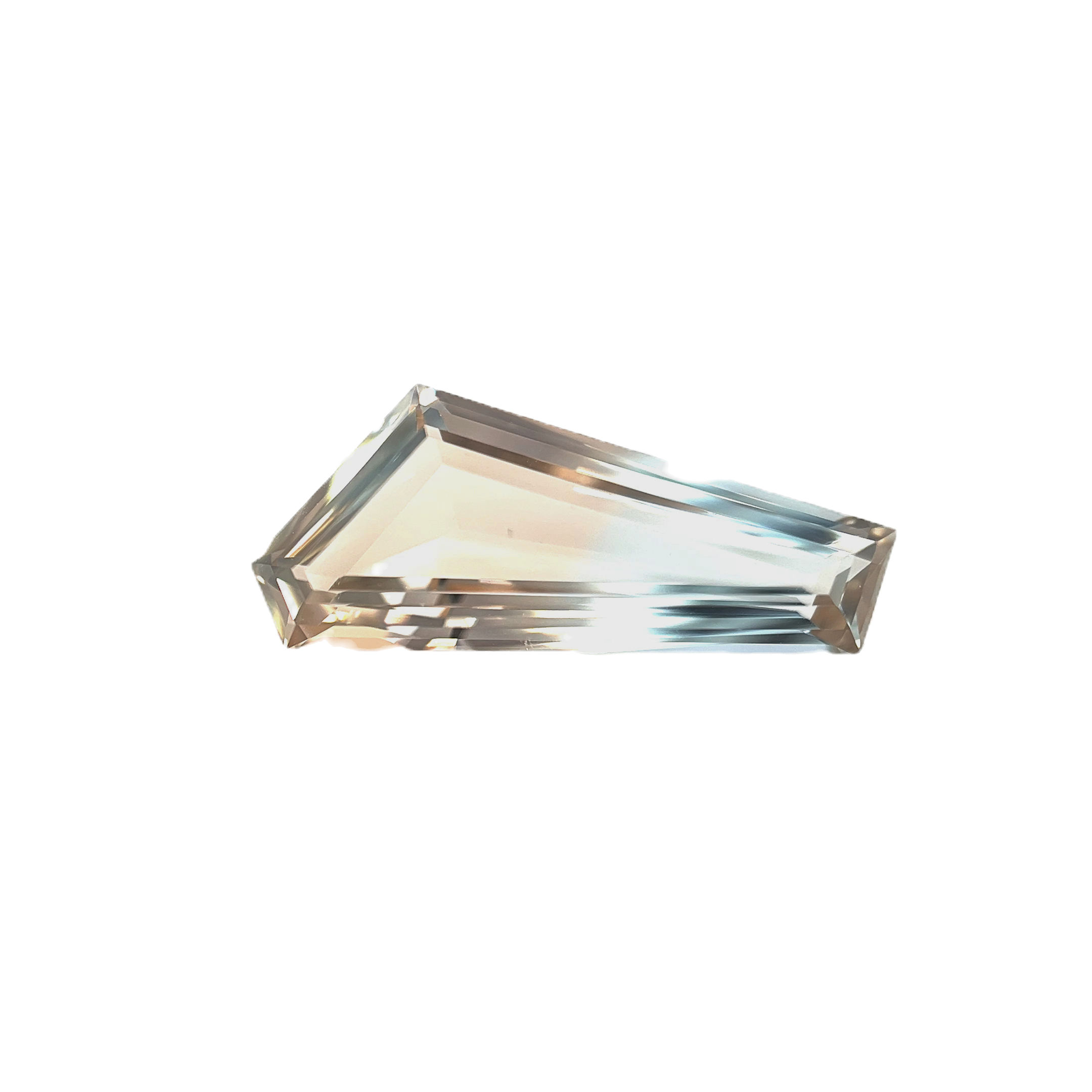 Bi-Color Topaz 5.01 cts. 19.0 x 8.1mm, fancy