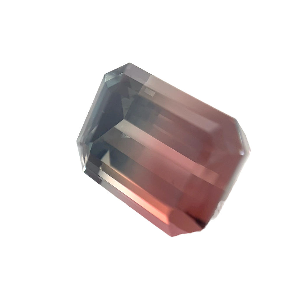 Thumbnail: Bi-Color Tourmaline 10.40 cts. 14.0 x 10.3mm, emerald