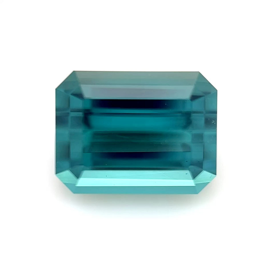 Thumbnail: Blue/Green Tourmaline 2.50 cts. 8.5 x 6.5mm, emerald