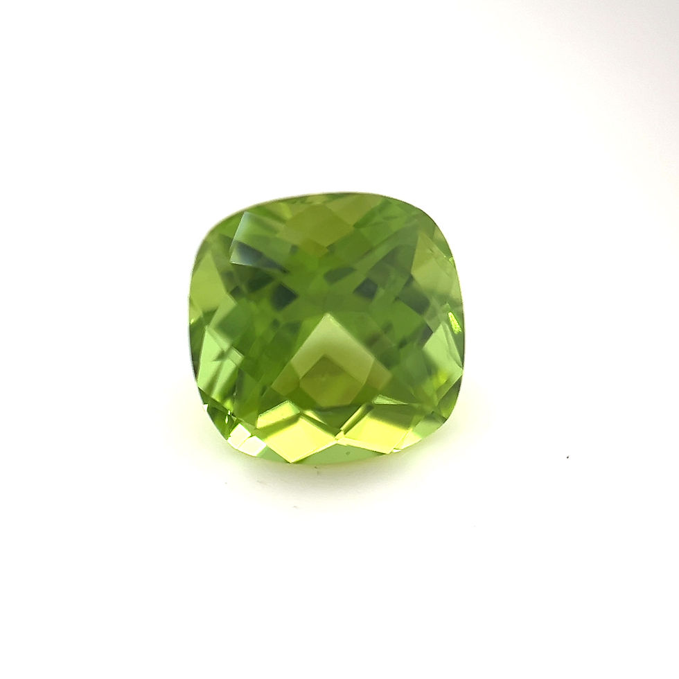 Thumbnail: Peridot 2.51 cts. 7.9 x 7.8mm, cushion