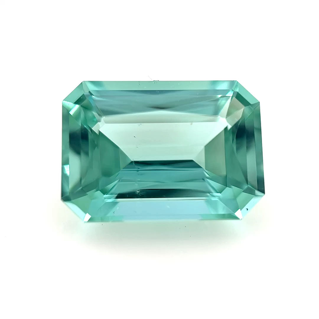 Mint Green Tourmaline 3.17 cts. 10.7 x 7.5mm, emerald