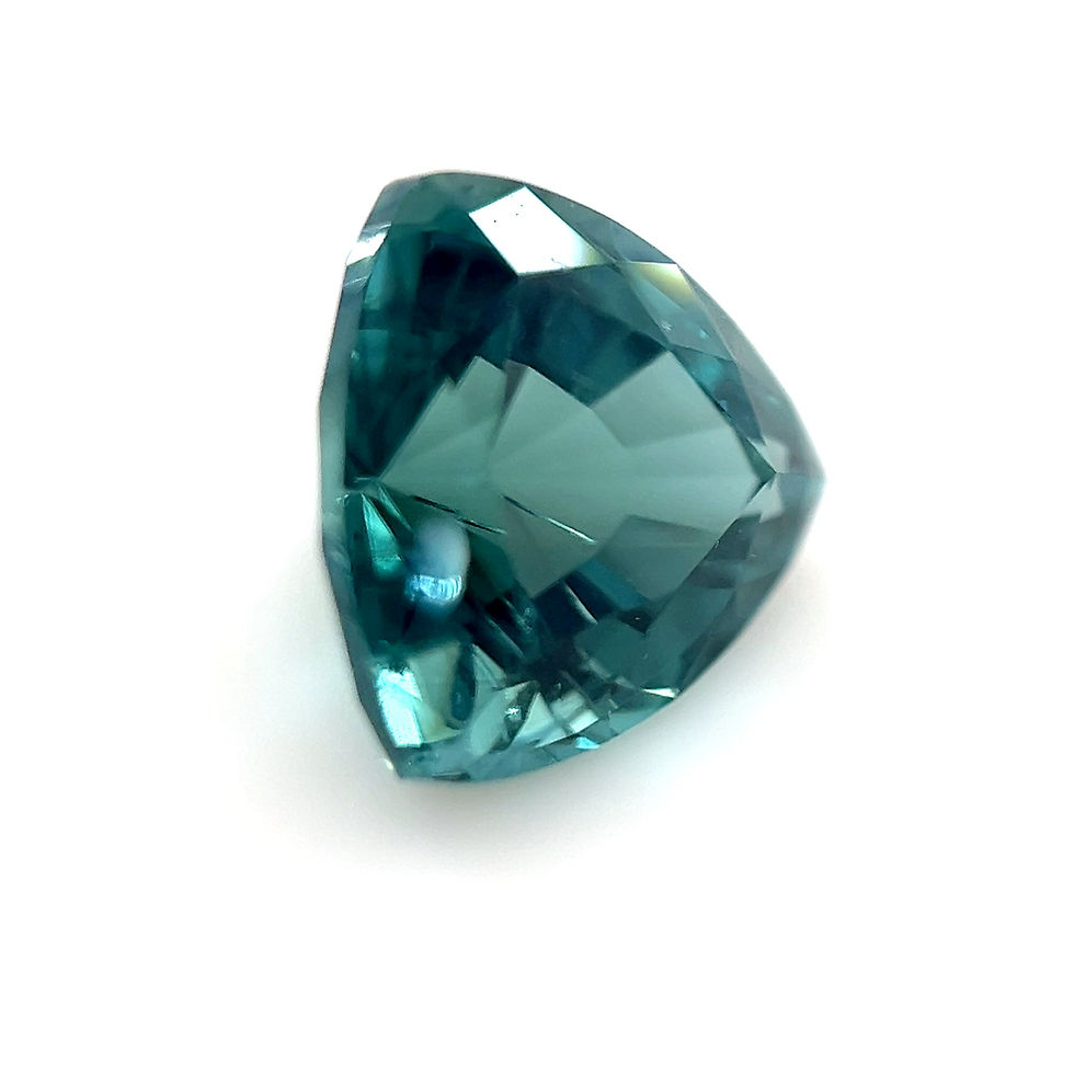 Thumbnail: Blue/Green Tourmaline 2.45 cts. 8.4 x 8.3mm, trillion