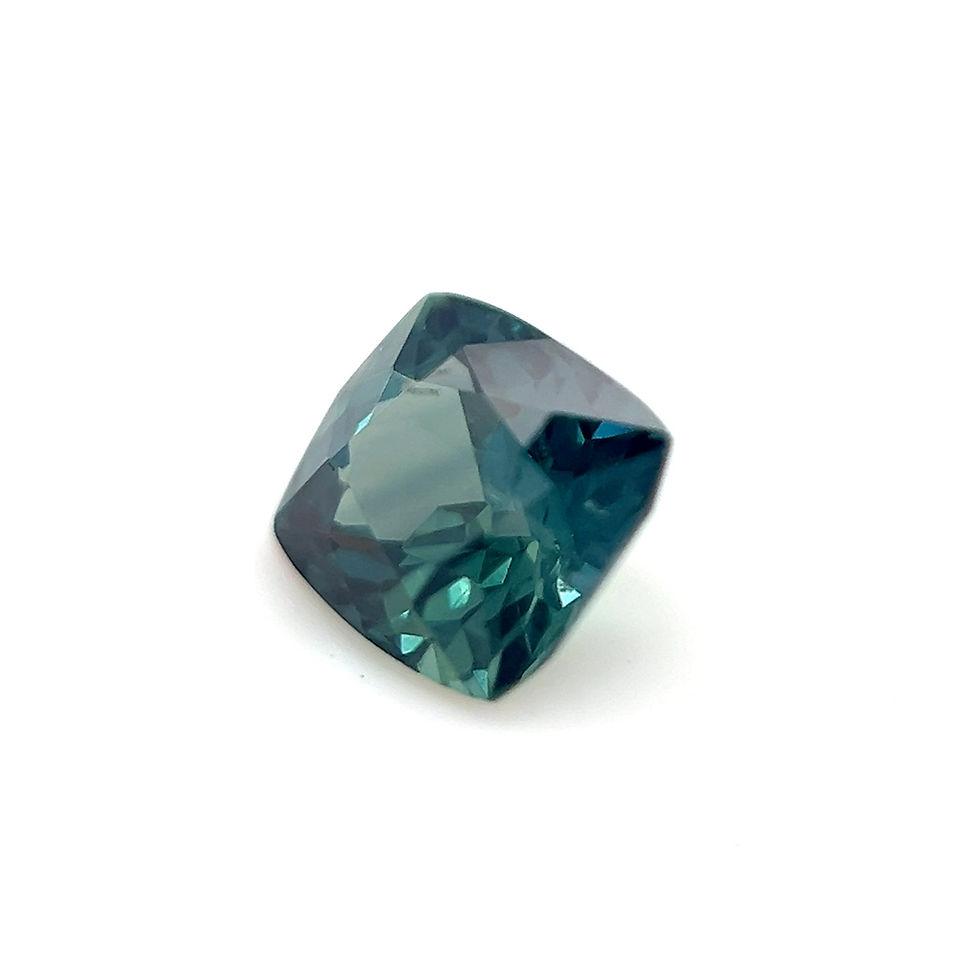 Thumbnail: Teal Sapphire 1.15 cts. 5.9 x 5.4mm, cushion