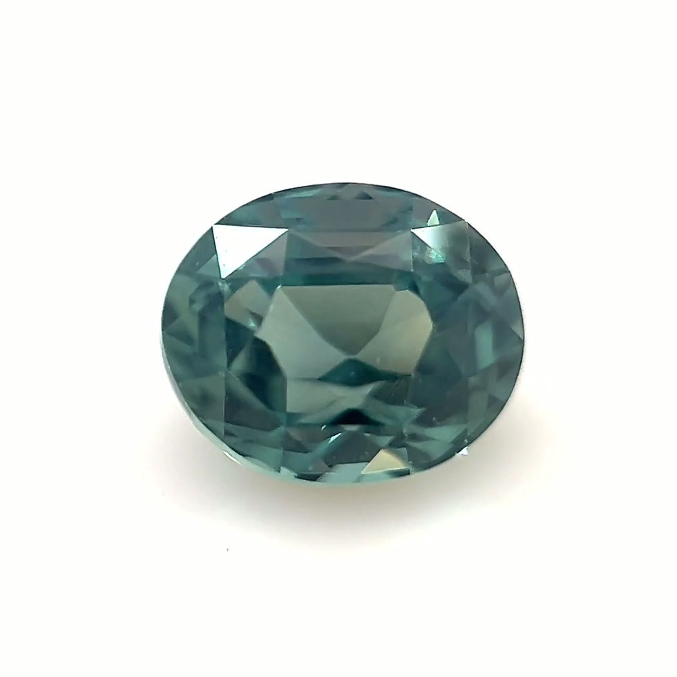 Thumbnail: Teal Sapphire 1.55 cts. 6.6 x 5.4mm, oval
