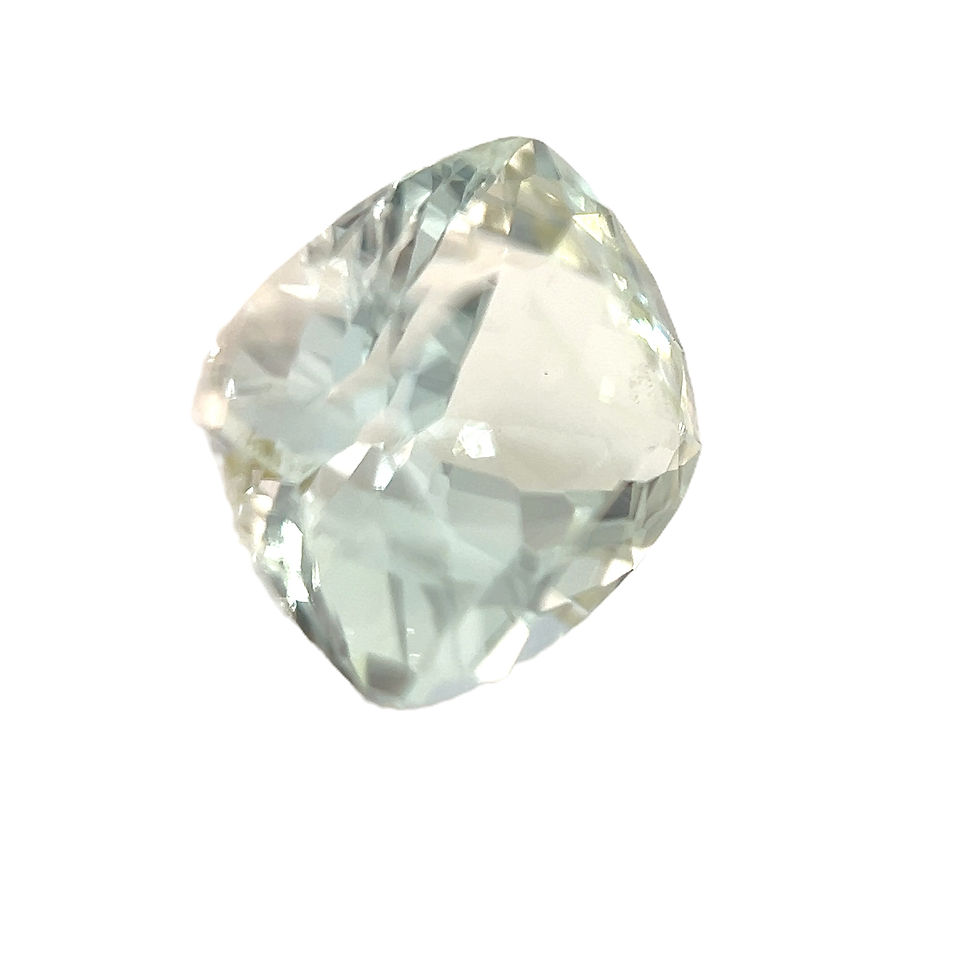 Thumbnail: Icy Green/Yellow Tourmaline 2.95 cts. 9.2 x 8.0mm, cushion