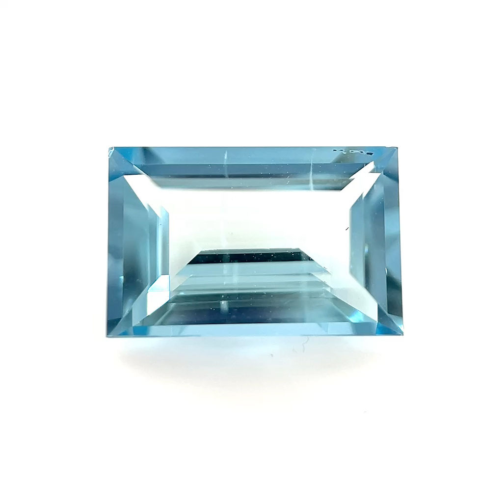 Thumbnail: Aquamarine 2.52 cts. 11.0 x 7.2mm, baguette, step cut