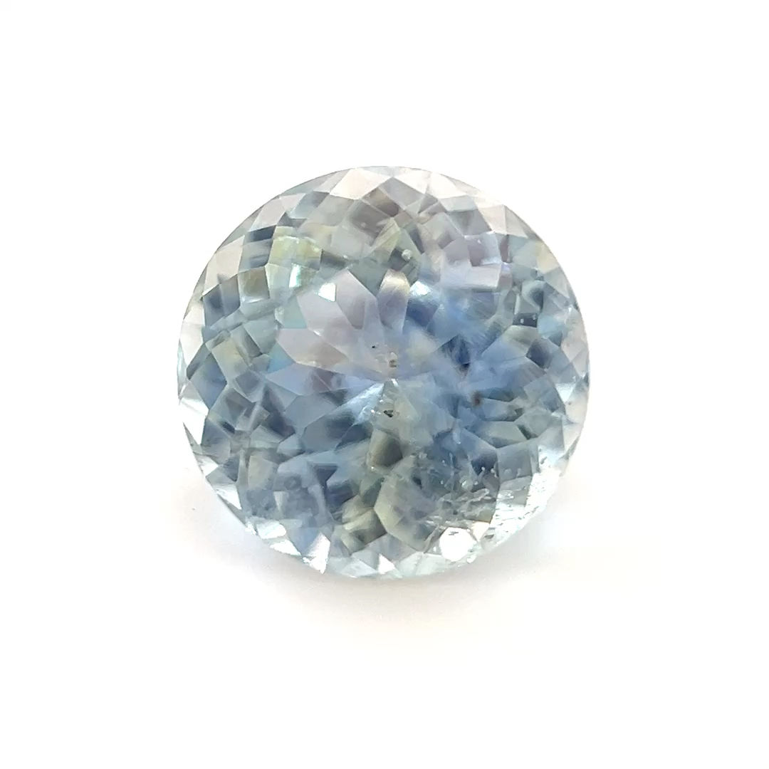 Icy/Yellow Bi-Color Sapphire 1.38 cts. 6.4 x 6.4mm, round