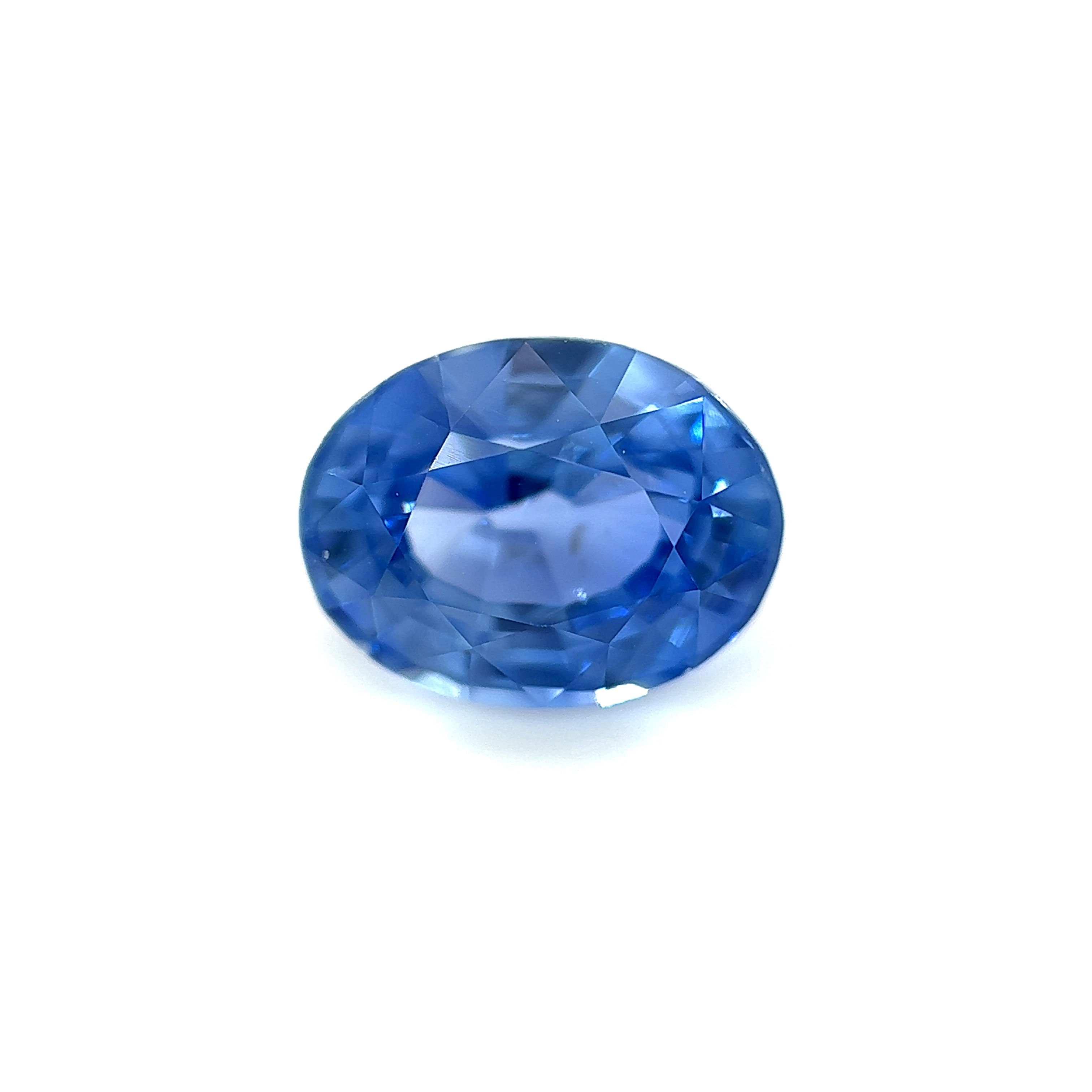 Blue Sapphire 2.11 cts. 8.3 x 6.4mm, oval