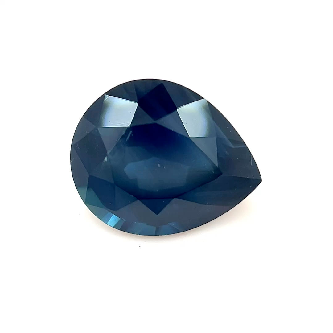 Teal Opalescent Sapphire 2.22 cts. 8.9 x 7.2mm, pear