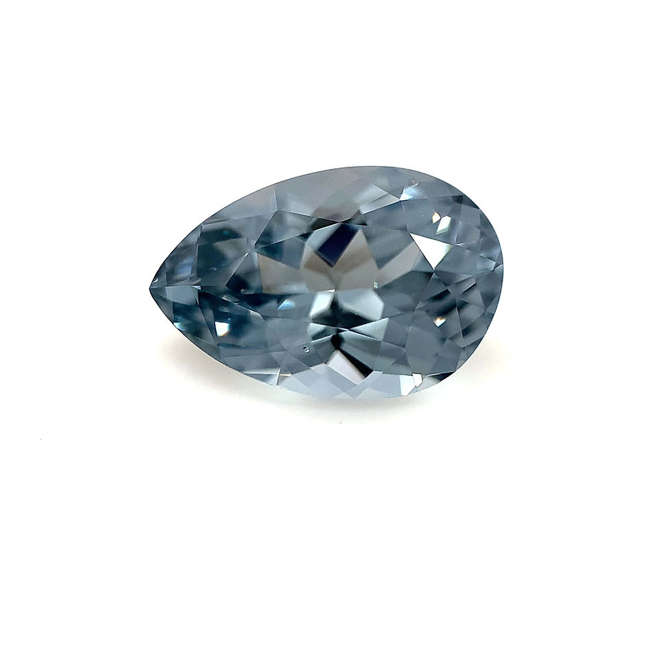 Thumbnail: Gray/Platinum Spinel 1.81 cts. 9.1 x 6.1mm, pear