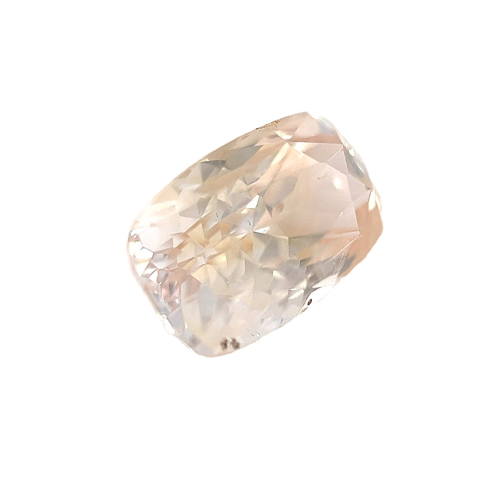 Thumbnail: Peach Sapphire 1.87 cts. 8.0 x 5.2mm, cushion