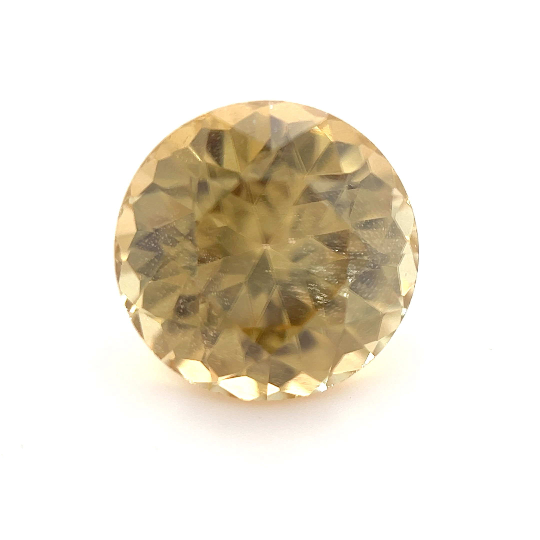 Yellow Zircon 4.23 cts. 8.9 x 8.9mm, round