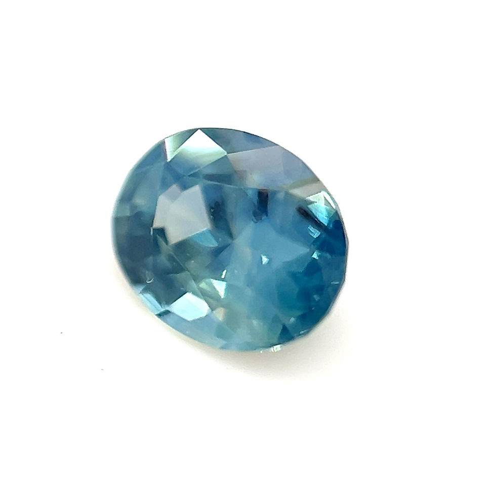 Thumbnail: Teal Opalescent Sapphire 0.93 cts. 6.7 x 4.9mm, oval