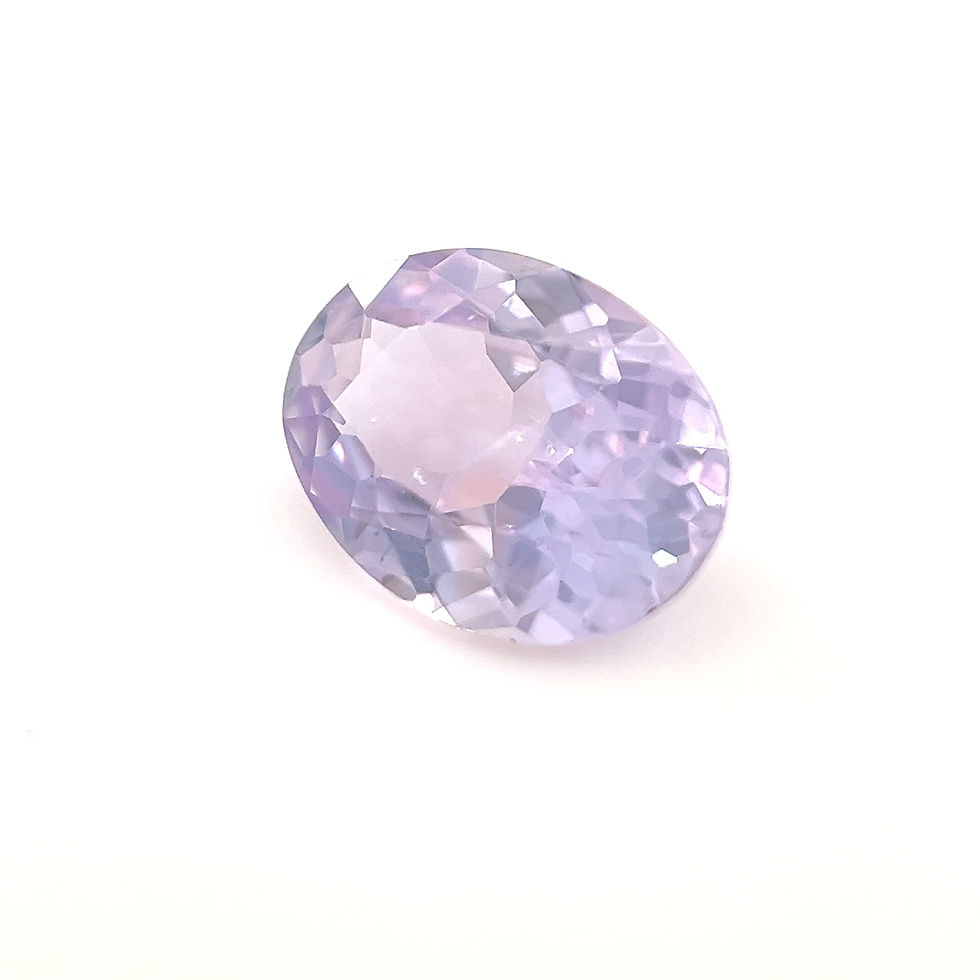 Thumbnail: Peach/Pink Sapphire 1.22 cts. 7.7 x 5.8mm, oval