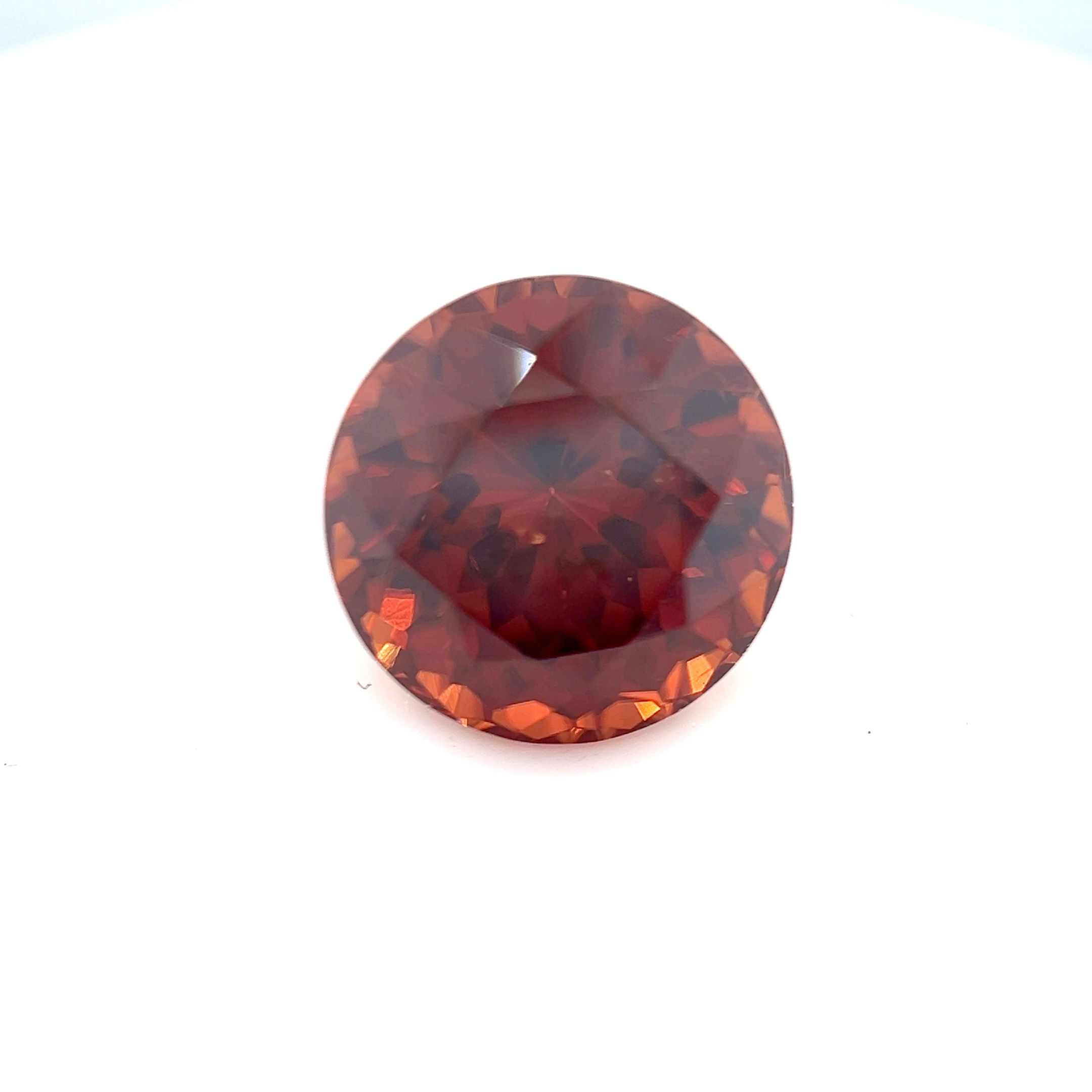 Red Zircon 6.53 cts. 10.0 x 10.0mm, round